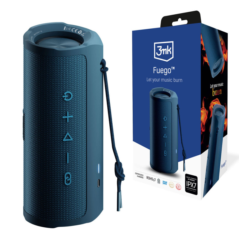 3mk Fuego belaidė Bluetooth kolonėlė – mėlyna
