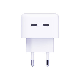 3mk Hyper Charger 35W 2x USB-C tinklo įkroviklis - baltas