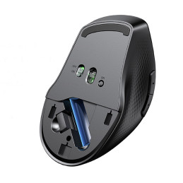 Ugreen MU101 ergonomiška belaidė pelė Bluetooth 2.4 GHz – mėlyna