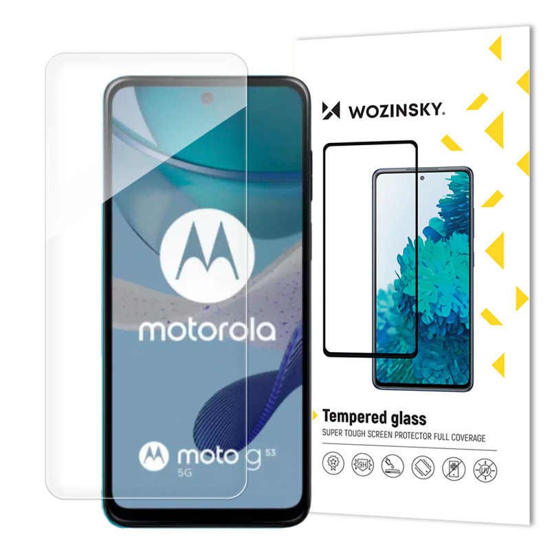Wozinsky grūdintas stiklas, skirtas Motorola G53