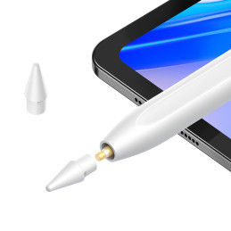 Baseus Smooth Writing 2 Overseas Edition rašiklis su aktyviu antgaliu iPad su keičiamu antgaliu - balta