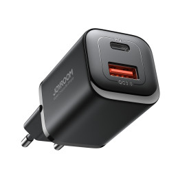 Joyroom JR-TCF08EU Speed Series 30W USB-A / USB-C PD/ QC/ AFC/ FCP greitas įkroviklis - juodas