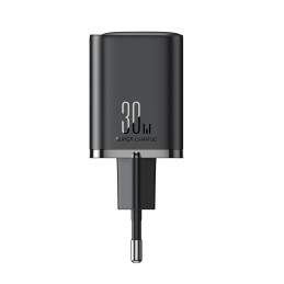 Joyroom JR-TCF08EU Speed Series 30W USB-A / USB-C PD/ QC/ AFC/ FCP greitas įkroviklis - juodas