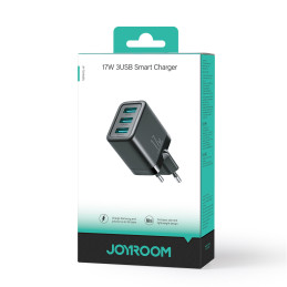 Joyroom JR-TCN02 3xUSB-A 17W 3.4A tinklo įkroviklis - juodas