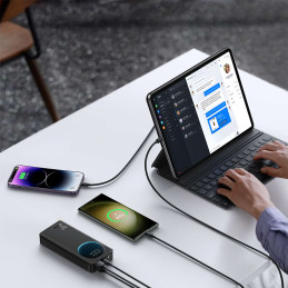 Powerbank Joyroom JR-PBF02 30W 20000mAh + USB-A - USB-C laidas 0,25m - juodas