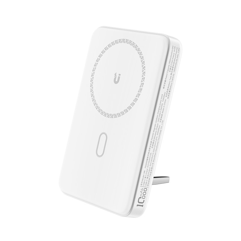Acefast M6 PD 20W 10000mAh indukcinis maitinimo blokas + kabelis - baltas