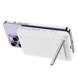 Acefast M6 PD 20W 10000mAh indukcinis maitinimo blokas + kabelis - baltas