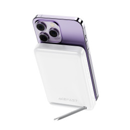 Acefast M6 PD 20W 10000mAh indukcinis maitinimo blokas + kabelis - baltas