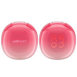 Acefast T9 Bluetooth 5.3 į ausis įdedamos belaidės ausinės – raudonos spalvos