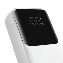 Joyroom JR-PBC07 20000mAh 30W mini maitinimo blokas su USB-C ir Lightning laidais – balta