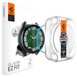 Spigen Glas.tR EZ Fit grūdintas stiklas, skirtas Samsung Galaxy Watch 6 Classic (47 mm) - 2 vnt.