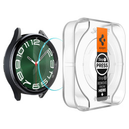 Spigen Glas.tR EZ Fit grūdintas stiklas, skirtas Samsung Galaxy Watch 6 Classic (47 mm) - 2 vnt.