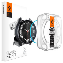 Spigen Glas.tR EZ Fit grūdintas stiklas, skirtas Samsung Galaxy Watch 6 Classic (43 mm) - 2 vnt.