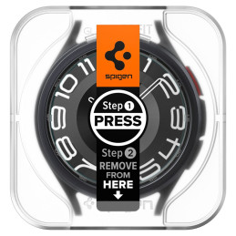 Spigen Glas.tR EZ Fit grūdintas stiklas, skirtas Samsung Galaxy Watch 6 Classic (43 mm) - 2 vnt.