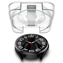 Spigen Glas.tR EZ Fit grūdintas stiklas, skirtas Samsung Galaxy Watch 6 Classic (43 mm) - 2 vnt.