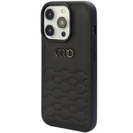 Audi GT Sintetinės odos dėklas iPhone 15 Pro - juodas