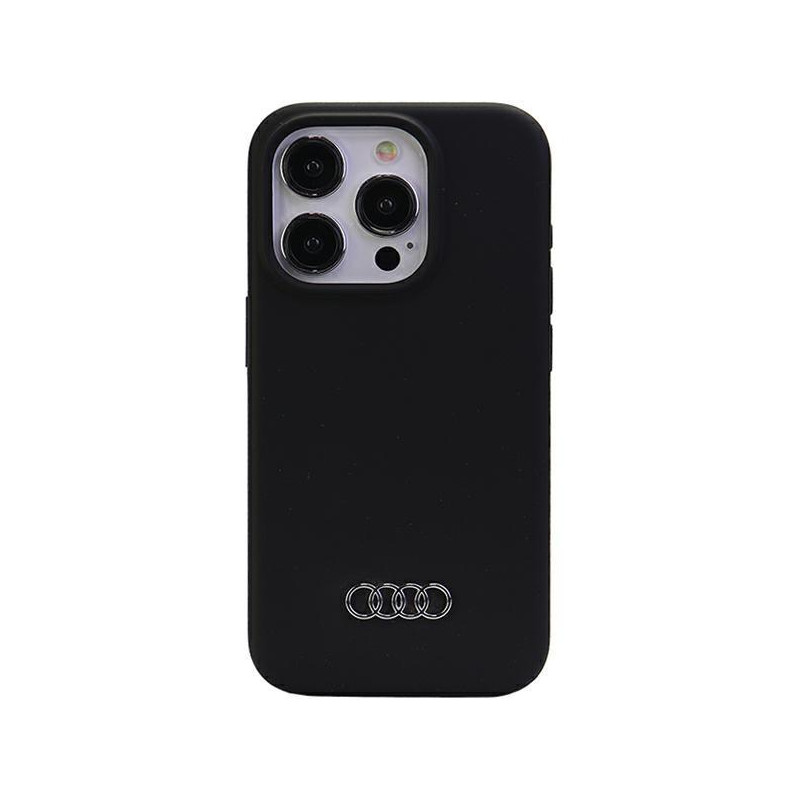 Audi silikoninis dėklas iPhone 15 Pro Max - juodas