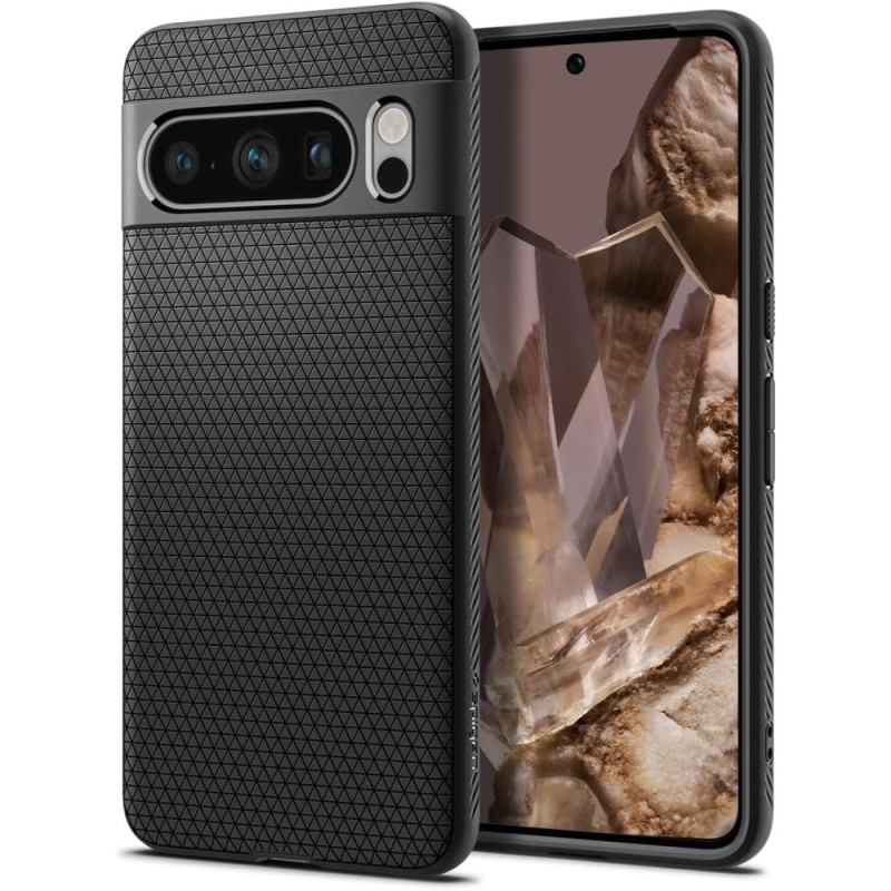 Spigen Liquid Air dėklas, skirtas Google Pixel 8 Pro – matinė juoda