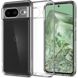 Spigen Ultra Hybrid dėklas, skirtas Google Pixel 8 – skaidrus