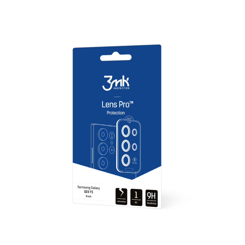 3mk Lens Protection Pro kameros dangtelis, skirtas Samsung Galaxy S23 FE - juodas