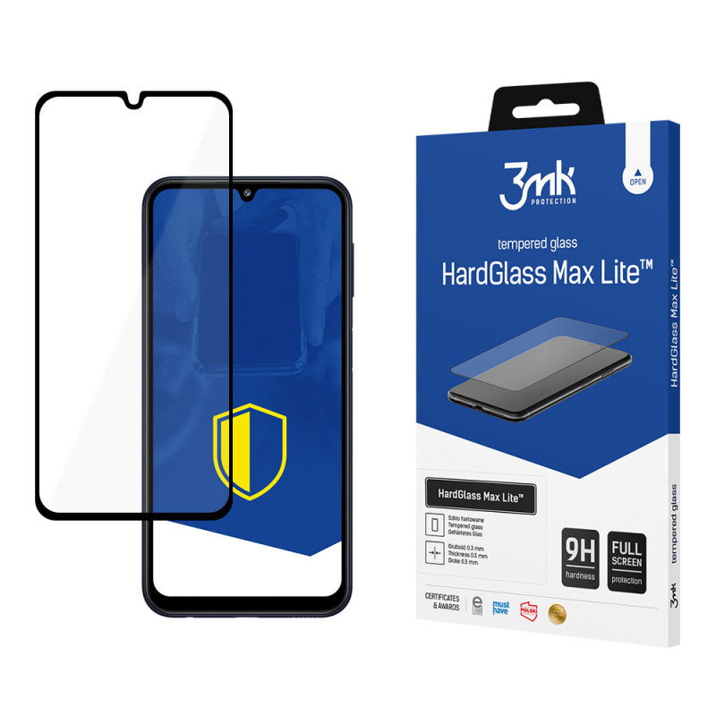 9H 3mk HardGlass Max Lite™ stiklas, skirtas Samsung Galaxy M34 5G