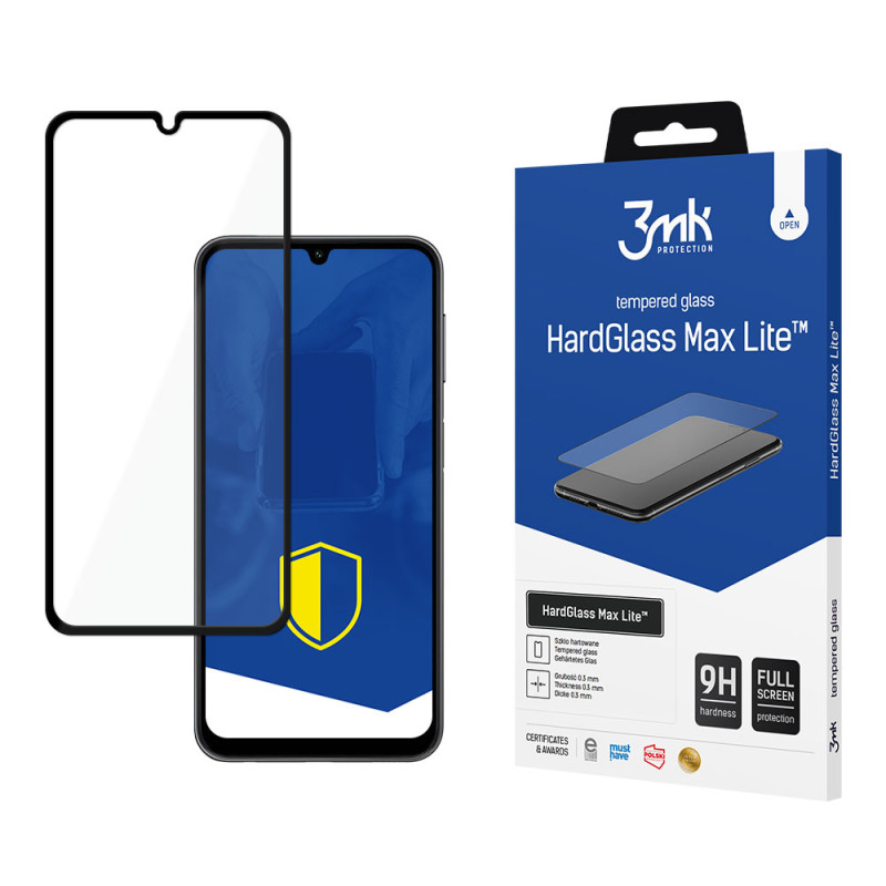 9H 3mk HardGlass Max Lite™ stiklas, skirtas Samsung Galaxy A25 5G