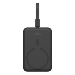 „Baseus Magnetic Mini MagSafe“ 10 000 mAh 20 W maitinimo blokas su įmontuotu „Lightning“ laidu – juodas + „Baseus Simple...