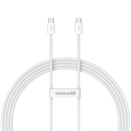 „Baseus Superior Series ll“ USB-C – USB-C 30 W 480 Mb/ s 2 m laidas – baltas