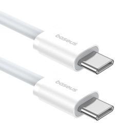 „Baseus Superior Series ll“ USB-C – USB-C 30 W 480 Mb/ s 2 m laidas – baltas