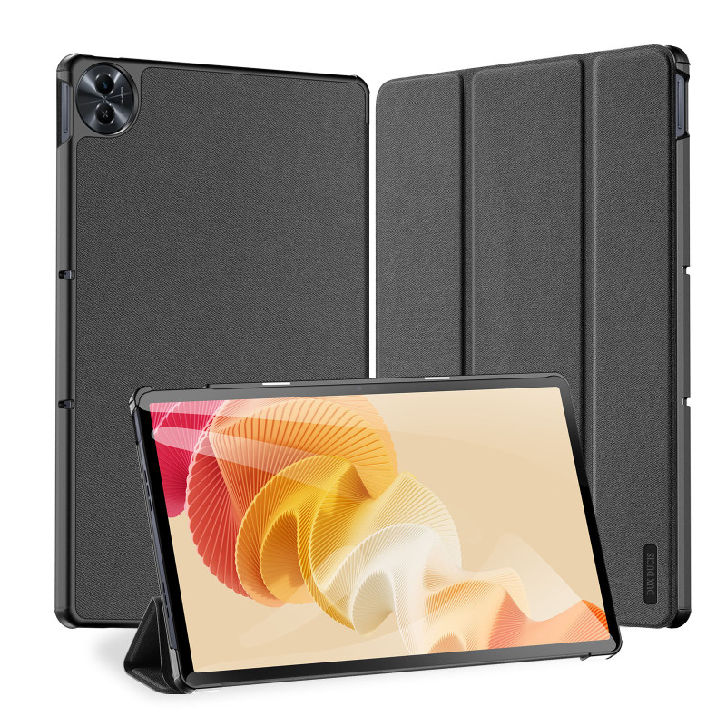 Dux Ducis Domo ekologiškos odos dėklas su stovu Realme Pad 2 11,5& 39 & 39 - juodas