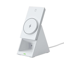 Choetech T600 15W 3in1 indukcinio įkrovimo stotelė - balta