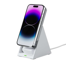 Choetech T600 15W 3in1 indukcinio įkrovimo stotelė - balta