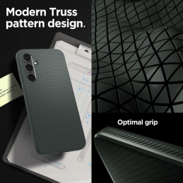 Spigen Liquid Air dėklas, skirtas Samsung Galaxy S23 FE - tamsiai žalias