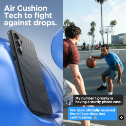 Spigen Liquid Air dėklas, skirtas Samsung Galaxy S23 FE - tamsiai žalias