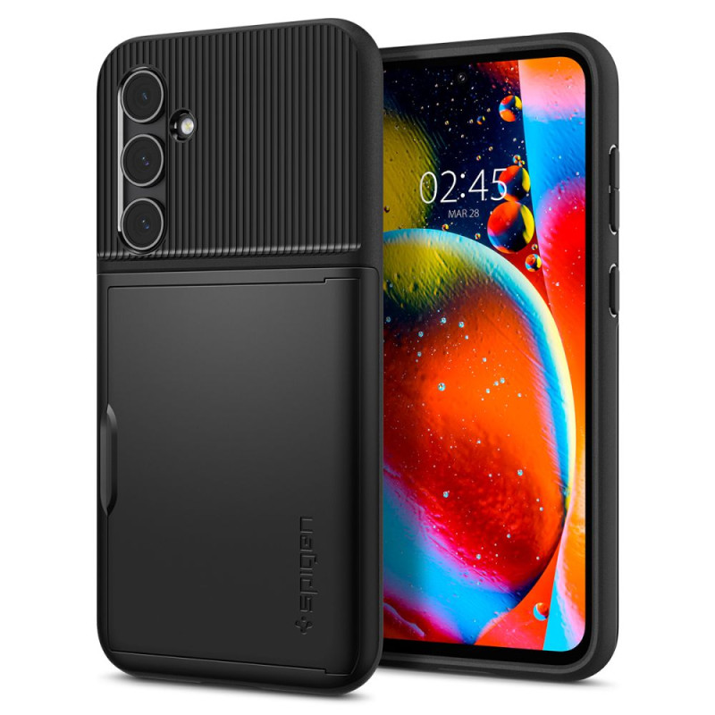 Spigen Slim Armor CS dėklas, skirtas Samsung Galaxy S23 FE - juodas