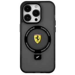 Ferrari Ring Stand 2023 Collection MagSafe dėklas iPhone 15 - juodas
