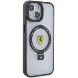 Ferrari Ring Stand 2023 Collection MagSafe dėklas iPhone 15 - juodas
