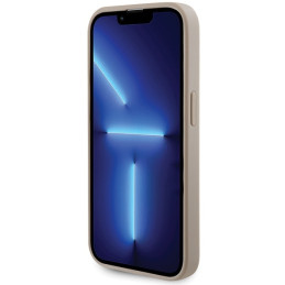 Guess Strass Metal Logo dėklas, skirtas iPhone 15 Pro - auksinis