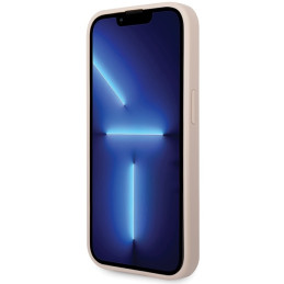 Guess 4G Big Metal Logo dėklas, skirtas iPhone 15 Pro Max - rožinis