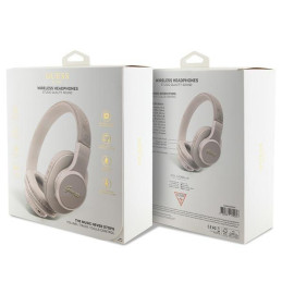 Guess 4G Script Bluetooth ant ausinių įdedamos ausinės – rožinės spalvos