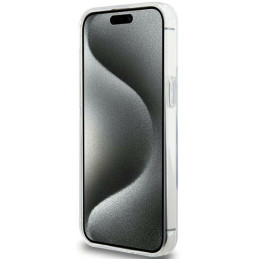 Karl Lagerfeld Ring Stand Karl Head MagSafe dėklas iPhone 15 Pro Max - baltas