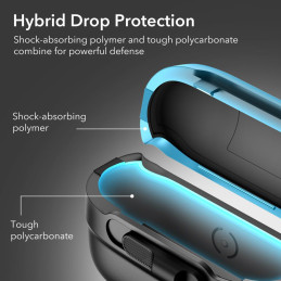 ESR Pulse Halolock dėklas su MagSafe, skirtas Apple AirPods Pro 1/ 2 – juodas