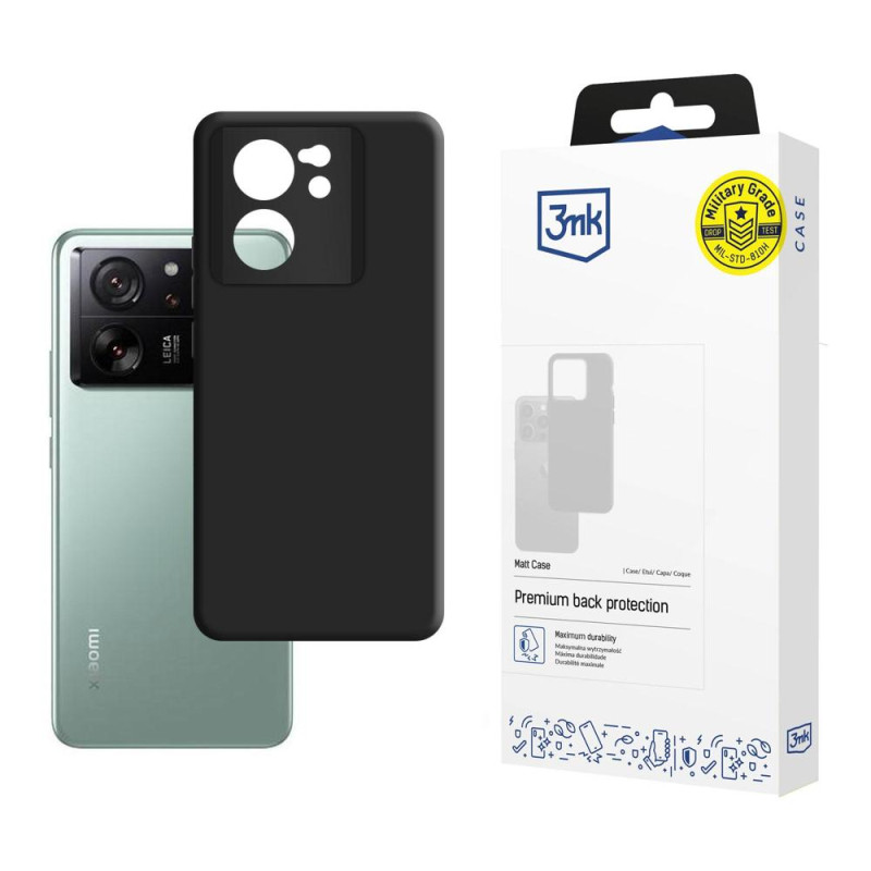 3mk matinis dėklas, skirtas Xiaomi 13T Pro – juodas