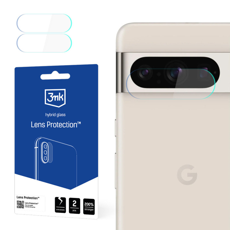 3mk Lens Protection™ hibridinis fotoaparato stiklas, skirtas Google Pixel 8 Pro