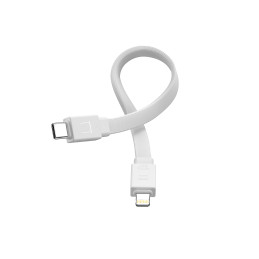 Joyroom JR-PBM01 magnetinis maitinimo blokas 10000mAh 20W su stovu + Lightning laidas - USB-C - balta