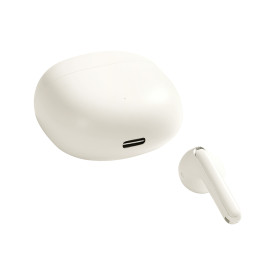 TWS Joyroom Funpods Series JR-FB1 Bluetooth 5.3 belaidės ausinės – smėlio spalvos