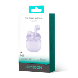 TWS Joyroom Funpods Series JR-FB1 Bluetooth 5.3 belaidės ausinės – violetinė