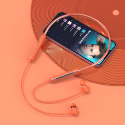Dudao U5Pro Bluetooth 5.3 belaidės ausinės – oranžinės spalvos