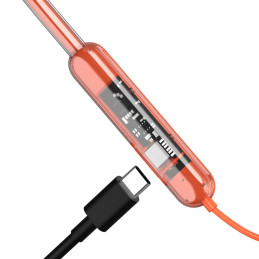 Dudao U5Pro Bluetooth 5.3 belaidės ausinės – oranžinės spalvos