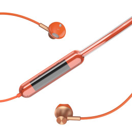 Dudao U5Pro+ Bluetooth 5.3 belaidės ausinės – oranžinės spalvos
